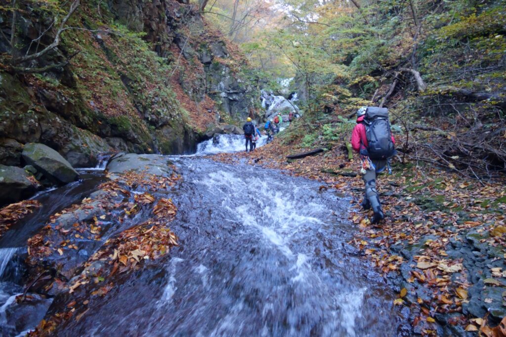 Usuigawa stream entry point Western Joshu sawanobori Japan November