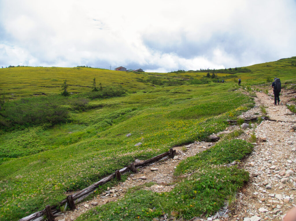 Taro-daira mountain hut Northern Alps Japan hiking rest stop alpine refuge