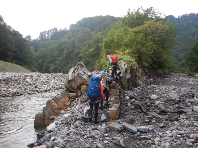 Pre-dawn forest road approach Iide Mountains stream climbing Japan September