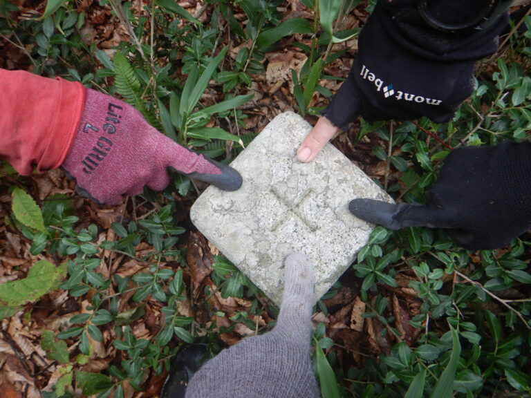 Kuroishi-yama summit survey marker trig point Iide Mountains Japan Day 3