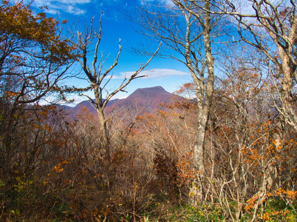 Zaō and Daitō-dake mountain panorama from Sampokura-yama ridge, Miyagi